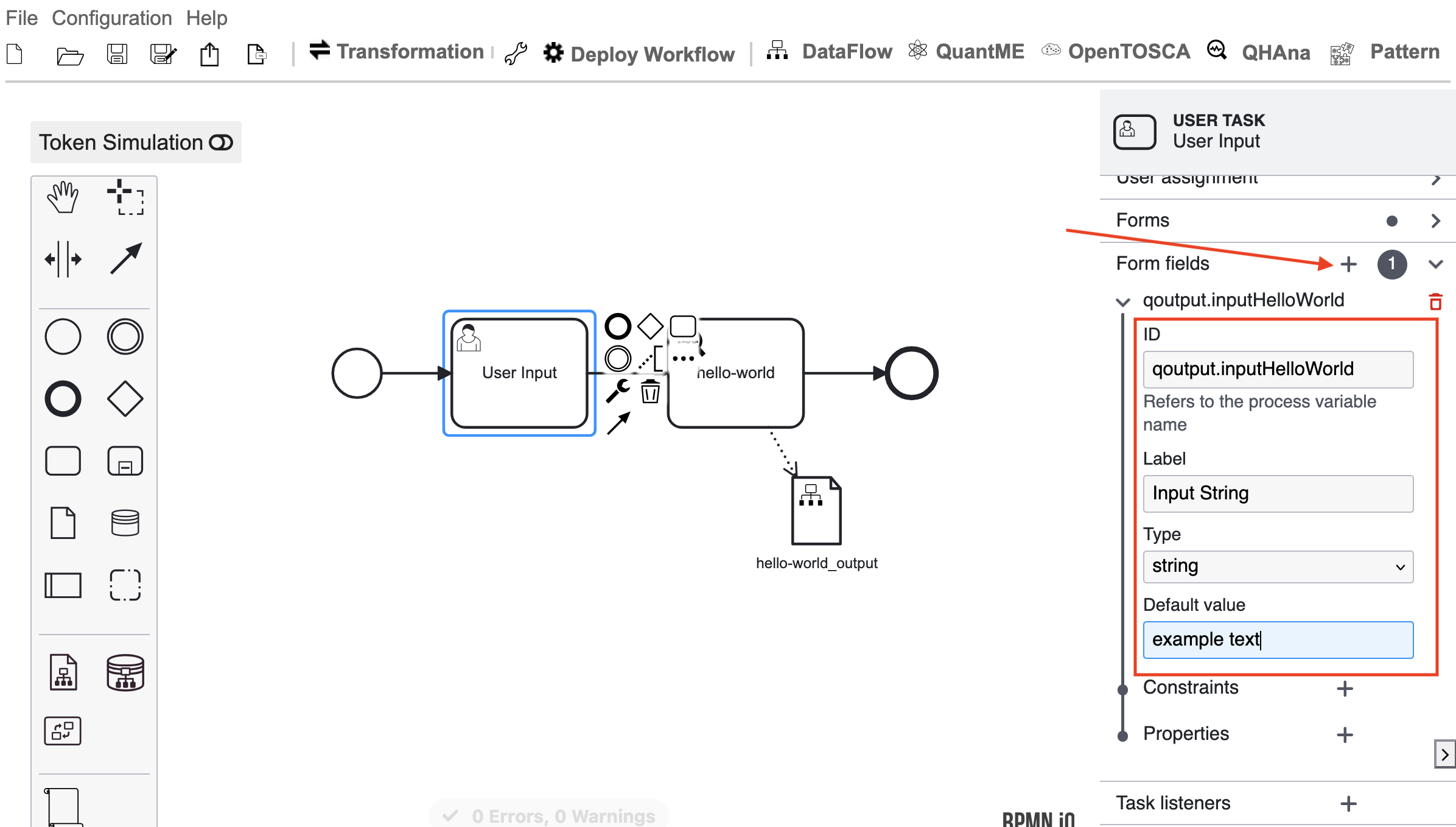 Configure the form field.