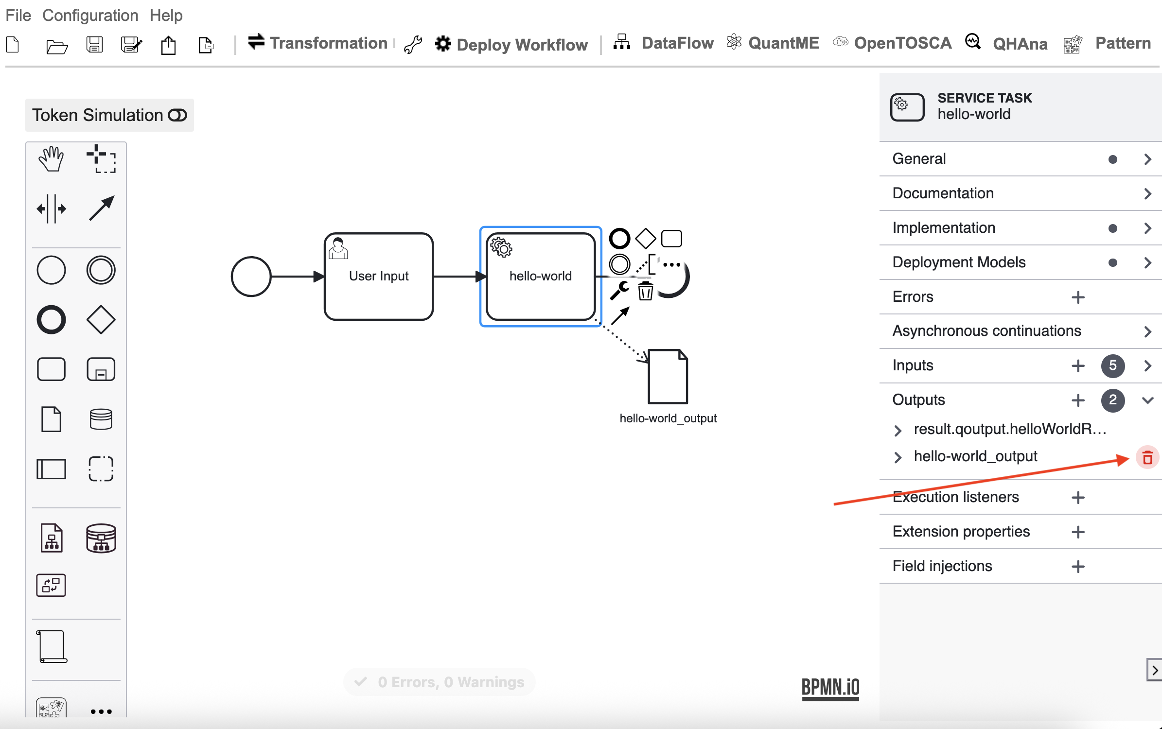 Delete unnecessary output.