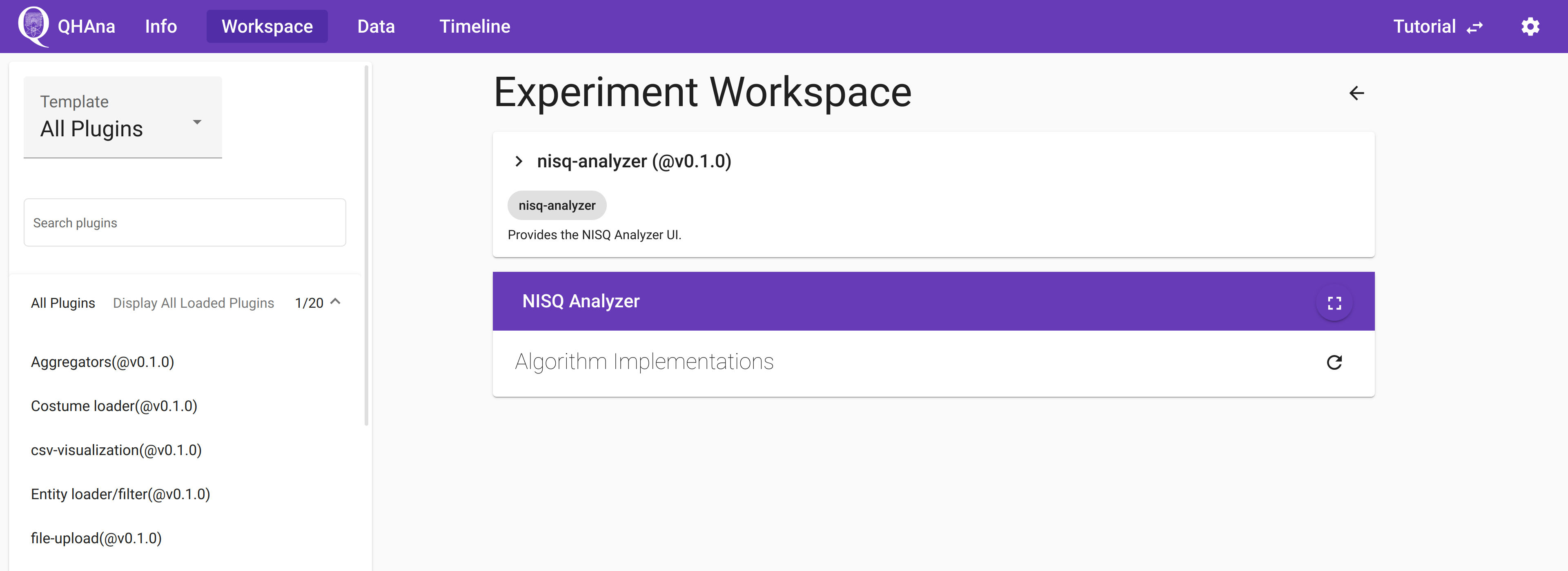 NISQ_Analyzer plugin with no implementations.